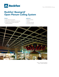 Rockfon Beamgrid Open Plenum System Datasheet