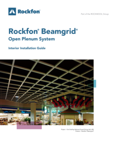 Rockfon Beamgrid Open Plenum System Installation Guide
