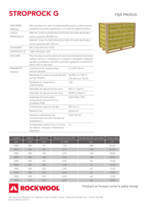 Fișă tehnică Stroprock G