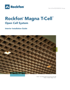 Rockfon Magna T-Cell Open Cell System Installation Guide