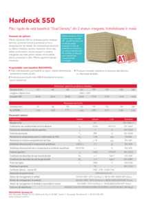 Fișă tehnică Hardrock 550