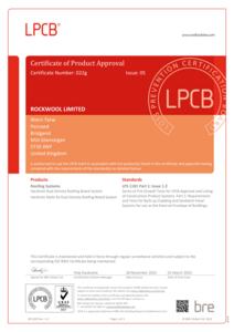 HardRock LPCB Certificate No. 22g