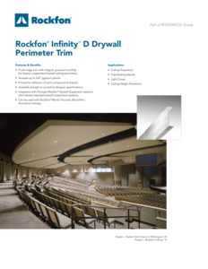 Rockfon Infinity D Drywall Perimeter Trim Data Sheet