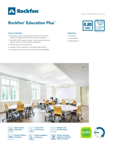 Rockfon Education Plus Datasheet