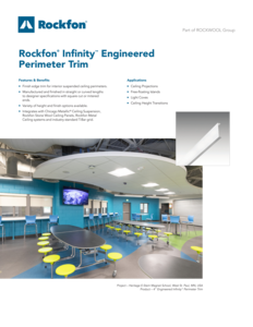 Rockfon Infinity Engineered Perimeter Trim Data Sheet