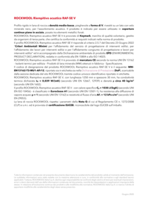 Voce di capitolato: RAF-SE V