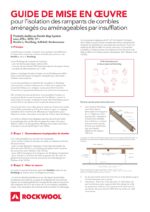 Guide de mise en œuvre pour l’isolation des rampants de combles aménagés par insufflation mécanisé