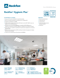 Rockfon® Hygienic Plus™ Datasheet FR