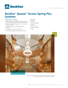 Rockfon Spanair Torsion Spring Plus Data Sheet (French)