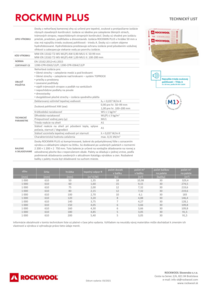 Technický list SK ROCKMIN PLUS