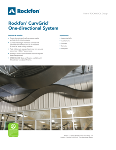 Rockfon CurvGrid One-Directional Data Sheet