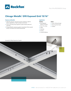 Chicago Metallic G90 15/16" Grid Data Sheet