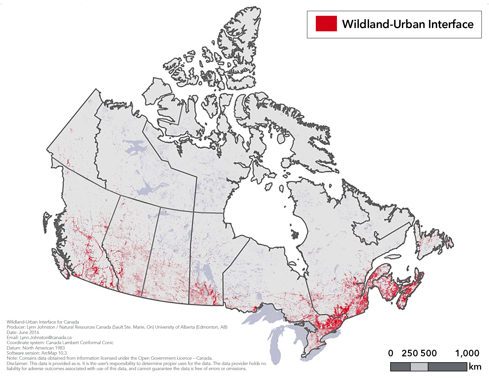 Canada WUI Map
