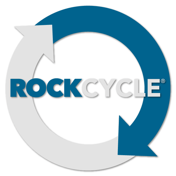 Rockcycle® Rockfon RGB logo with shadow